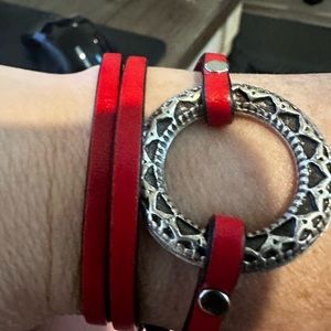 Leather wrap bracelet